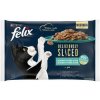 Felix Deliciously Sliced losos, tuniak, treska, platýs v želé 4 x 80 g Felix Deliciously Sliced losos, tuniak, treska, platýs v želé 4 x 80 g