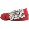 Červený dámsky kožený opasok GDP74