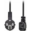 NEDIS napájecí kabel 230V/ přípojný 10A/ úhlový konektor IEC-320-C13/ úhlová zástrčka Schuko/ černý/ bulk/ 2m CEGL10020BK20 NEDIS napájecí kabel 230V/ přípojný 10A/ úhlový konektor IEC-320-C13/ úhlová zástrčka Schuko/ černý/ bulk/ 2m CEGL10020BK20