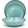 Ćmielów Porcelánová súprava tanierov 18 ks pre 6 osôb – tyrkysový dizajn Ćmielów Porcelánová súprava tanierov 18 ks pre 6 osôb – tyrkysový dizajn