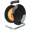 SOLIGHT PB04 Prodlužovací kabel 50 m na bubnu, 3 x 1,5 mm2, 4 zásuvky, oranžový SOLIGHT PB04 Prodlužovací kabel 50 m na bubnu, 3 x 1,5 mm2, 4 zásuvky, oranžový
