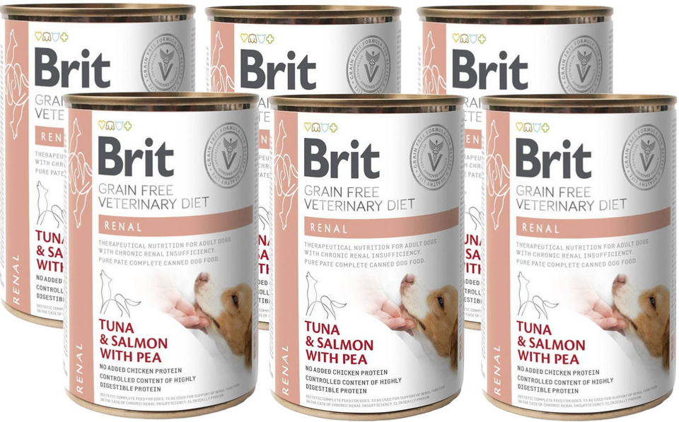 Brit GF veterinárna diéta Renal 6 x 400 g