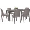 Set záhradného nábytku Hellda 6+1 cappuccino Set záhradného nábytku Hellda 6+1 cappuccino