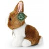 Rappa Plyšový králik bielo-hnedý sediaci 16 cm ECO-FRIENDLY Rappa Plyšový králik bielo-hnedý sediaci 16 cm ECO-FRIENDLY