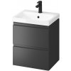 Cersanit Moduo SET, závesná skrinka 50x40x62 cm + umývadlo 50cm, antracitová matná, S801-482 Cersanit Moduo SET, závesná skrinka 50x40x62 cm + umývadlo 50cm, antracitová matná, S801-482
