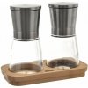 Orion Mlynček sklo/nerez+bambus. podnos v. 13,6 cm 2 ks Orion Mlynček sklo/nerez+bambus. podnos v. 13,6 cm 2 ks