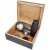 Humidor set čierny 25 D s puzdrom Humidor set čierny 25 D s puzdrom