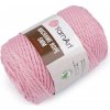 Pletacia priadza Macrame Rope Ø5 mm 500 g rozčesávacia - 1 ks 21 (762) ružová svetlá Pletacia priadza Macrame Rope Ø5 mm 500 g rozčesávacia - 1 ks 21 (762) ružová svetlá