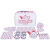 Bigjigs Toys čajový servis s puntiky v kufříku Bigjigs Toys čajový servis s puntiky v kufříku