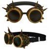 OKULIARE GOGLE STEAMPUNK STAROŽITNÉ ZLATO S HROTMI KARNEVAL HALLOWEEN OKULIARE GOGLE STEAMPUNK STAROŽITNÉ ZLATO S HROTMI KARNEVAL HALLOWEEN