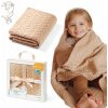 BabyOno Deka z merino vlny dark beige