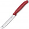 Victorinox 6.7861.C1 Nôž na syr a salámu, 11 cm zúbkovaná čepeľ, červený