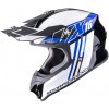 SCORPION prilba VX-16 EVO AIR Lignes black/blue - XL SCORPION prilba VX-16 EVO AIR Lignes black/blue - XL