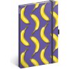 NOTIQUE Notes Banány linajkovaný 13 x 21 cm
