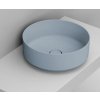 Ceramica Dolomite Noemi umývadlo 44x44 cm okrúhly pultové umývadlo modrá matná D310571 Ceramica Dolomite Noemi umývadlo 44x44 cm okrúhly pultové umývadlo modrá matná D310571