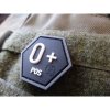 Nášivka JTG® krvná skupina 0 pozitívna / šesťuholník Nášivka JTG® krvná skupina 0 pozitívna / šesťuholník