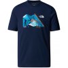 The North Face M Backpacking Ss Tee-Graphic tmavomodré