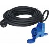 Adaptérový kábel Carbest Schuko so zástrčkou s uhlovou CEE spojkou 3x2,5mm², dĺžka 25m Adaptérový kábel Carbest Schuko so zástrčkou s uhlovou CEE spojkou 3x2,5mm², dĺžka 25m