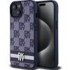DKNY PU Leather Checkered Pattern and Stripe Zadní Kryt pro iPhone 15 Blue DKHCP15SPCPTSSB DKNY PU Leather Checkered Pattern and Stripe Zadní Kryt pro iPhone 15 Blue DKHCP15SPCPTSSB