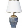 Asir | Stolná lampa 1xE27/40W/230V modrá/zlatá | AS2122 Asir | Stolná lampa 1xE27/40W/230V modrá/zlatá | AS2122