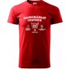 Zaobchádzať opatrne 50 - Klasické pánske tričko vyššej gramáže - 2XL ( Červená ) Zaobchádzať opatrne 50 - Klasické pánske tričko vyššej gramáže - 2XL ( Červená )