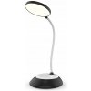 Bezdrôtová LED akumulátorová stolná lampa 5 W, 3 farby, USB, čierna Bezdrôtová LED akumulátorová stolná lampa 5 W, 3 farby, USB, čierna