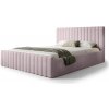 Wilsondo Čalúnená manželská posteľ s úložným priestorom Roso Slim 140x200 - svetlofialová Wilsondo Čalúnená manželská posteľ s úložným priestorom Roso Slim 140x200 - svetlofialová