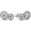 Pandora Strieborné náušnice Objímajúca aureola Timeless 293774C01