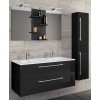 VCM VCM 4-dielna umývadlová skrinka Budasi s vysokou skrinkou, čierna VCM VCM 4-dielna umývadlová skrinka Budasi s vysokou skrinkou, čierna