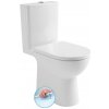 Aqualine TALAMO kombi WC, Rimless, spodný/zadný odpad, biela PB107WR Aqualine TALAMO kombi WC, Rimless, spodný/zadný odpad, biela PB107WR