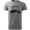 Moto trike - Klasické pánske tričko vyššej gramáže - S ( Tmavosivý melír ) Moto trike - Klasické pánske tričko vyššej gramáže - S ( Tmavosivý melír )