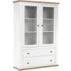 Vitrína MZ5, biela/dub grand, LEON Vitrína MZ5, biela/dub grand, LEON