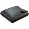 Čiernohnedá pánska kožená peňaženka so zápinkou Raven Čiernohnedá pánska kožená peňaženka so zápinkou Raven