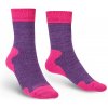 Dámské ponožky Bridgedale Explorer HeavyWeight Merino Comfort Boot Wmns purple marl - L (7-8,5) / EU 41-43 / 25-27 cm