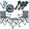 Turistický stôl Springos skladací s 2 stoličkami, sivý Turistický stôl Springos skladací s 2 stoličkami, sivý
