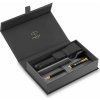 Parker 1502/5295497 Sonnet Black GT guľôčkové pero darčeková súprava s koženým puzdrom Parker 1502/5295497 Sonnet Black GT guľôčkové pero darčeková súprava s koženým puzdrom