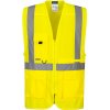 Portwest C357 Hi-Vis Reflexná manažérska vesta žltá S Portwest C357 Hi-Vis Reflexná manažérska vesta žltá S