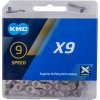 řetěz KMC X9.73 šedý 114 článků řetěz KMC X9.73 šedý 114 článků