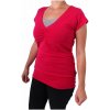 Jožánek tričko na dojčenie Lea krátky rukáv sýto ružové