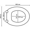WC sedátko Baliv Demali s mechanismem tlumeného dovírání, MDF dřevěné jádro, 3D Londýn WC sedátko Baliv Demali s mechanismem tlumeného dovírání, MDF dřevěné jádro, 3D Londýn