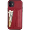 AppleKing kožené s kapsou na karty a stojančekom iPhone 11 - červené AppleKing kožené s kapsou na karty a stojančekom iPhone 11 - červené
