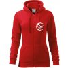 Volejbal lopta prso - Mikina dámska trendy zipper s kapucňou - L ( Červená ) Volejbal lopta prso - Mikina dámska trendy zipper s kapucňou - L ( Červená )