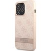 Plastové puzdro Guess na Apple iPhone 13 Pro GUHCP13LP4SNP PU 4G Stripe ružové Plastové puzdro Guess na Apple iPhone 13 Pro GUHCP13LP4SNP PU 4G Stripe ružové