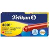 Pelikan 4001 standard - veľká atramentová náplň - 5 ks - nevymazateľný atrament - červená Pelikan 4001 standard - veľká atramentová náplň - 5 ks - nevymazateľný atrament - červená