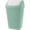 Tontarelli Odpadkový kôš AURORA Swing Bin zelená/biela, 40 x 32 x 65 cm, 50 l Tontarelli Odpadkový kôš AURORA Swing Bin zelená/biela, 40 x 32 x 65 cm, 50 l