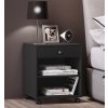 VCM VCM Nočný stolík Rolda, čierny VCM VCM Nočný stolík Rolda, čierny