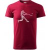 Hráč basebalu ikony - Klasické pánske tričko vyššej gramáže - 4XL ( Marlboro červená ) Hráč basebalu ikony - Klasické pánske tričko vyššej gramáže - 4XL ( Marlboro červená )