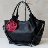 Dámska kožená kabelka cez rameno Luka 26-031 čierna, shopper 42 x 26 x 13 cm Dámska kožená kabelka cez rameno Luka 26-031 čierna, shopper 42 x 26 x 13 cm