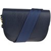 NovaKabelka.sk Ramona Blu s prídavným popruhom II kožená talianska crossbody kabelka modrá NovaKabelka.sk Ramona Blu s prídavným popruhom II kožená talianska crossbody kabelka modrá