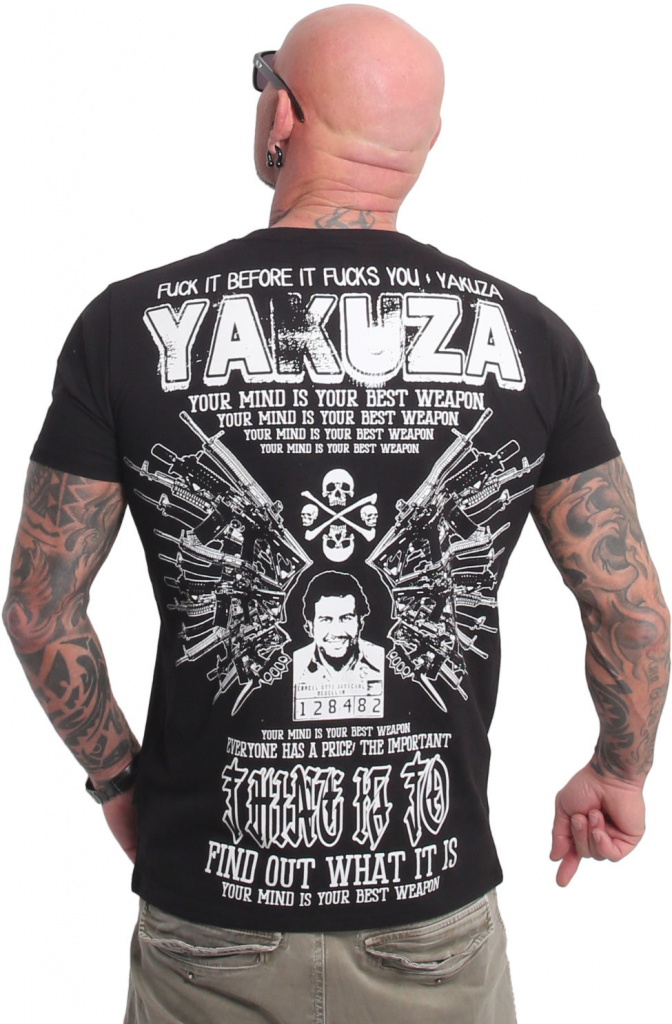 Yakuza tričko pánske Weapon TSB 23038 čierne